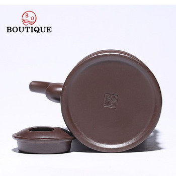 680ml Yixing Purple Clay Teapots Bamboo Barrel Infuser Handmade Tea Pot Raw Ore Beauty Girder Kettle Κινέζικο σετ τσαγιού Zisha Δώρα