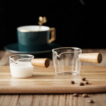 Ιταλικό γυάλινο φλιτζάνι γάλακτος Coffee Latte Μίνι φλιτζάνι τσαγιού με λαβή Δημιουργική απλή πολυλειτουργική καφετιέρα για εστιατόριο Bar Home