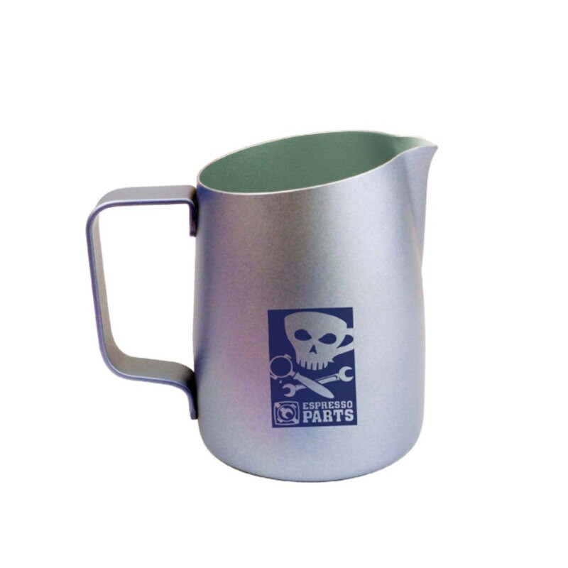 Įstriža burna nerūdijančio plieno putplasčio kavos puodas ištraukiamas gėlių puodas kapučino puodelis kavos puodelis pieno putų puodo pieno putų ąsotis 420 ml