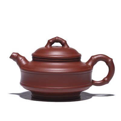 210 ml kínai Yixing lila agyag teáskannák nyers érc Dahongpao filteres teáskanna Kézzel készített bambusz Art Tea vízforraló Otthoni teáskészletek