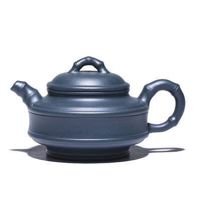 210 ml kínai Yixing lila agyag teáskannák nyers érc Dahongpao filteres teáskanna Kézzel készített bambusz Art Tea vízforraló Otthoni teáskészletek