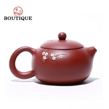240 ml автентични лилави глинени чайници Yixing Известни ръчно изработени чайници Xishi Чайник с форма на топка Настойка за красота Чайник Zisha Комплект за чай Подаръци