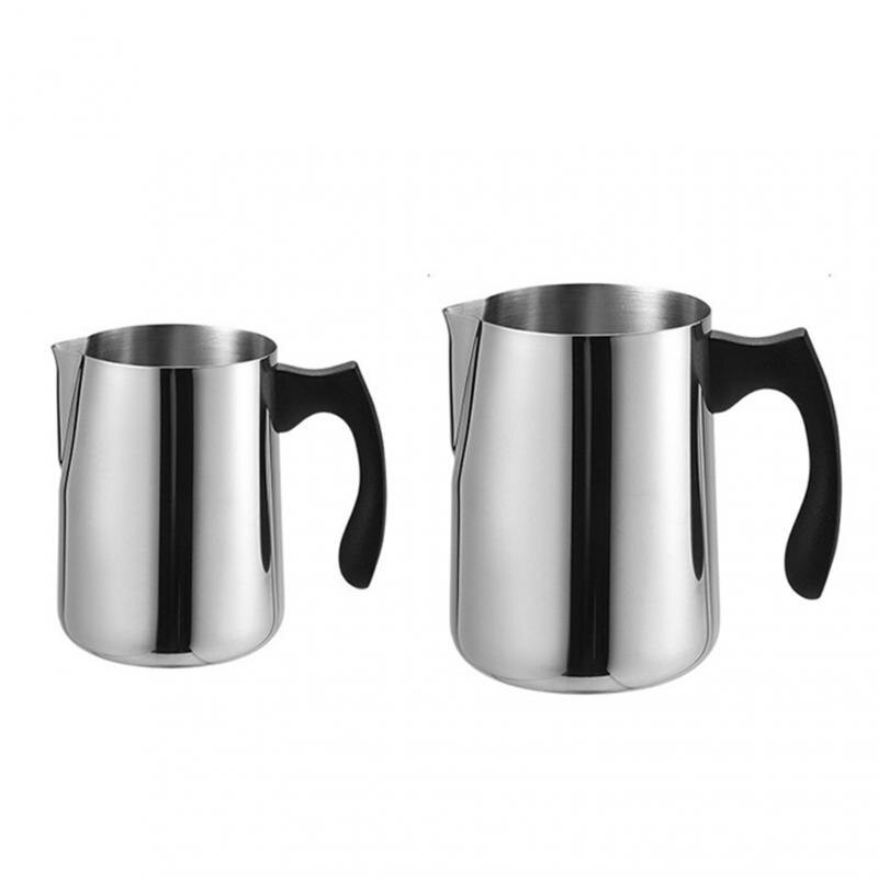 Tejkannák Rozsdamentes acél habosító kancsó Húzó virágpohár Kávés tejhabos Latte Art tejhab Kávés edények Tejpohár tartozék