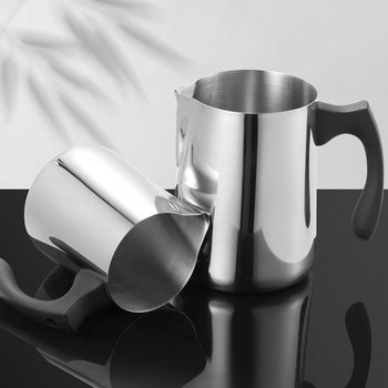 Κανάτες γάλακτος από ανοξείδωτο ατσάλι Αφρώδη στάμνα Pull Flower Cups Coffee Milk Frother Latte Art Milk Foam Αξεσουάρ για καφέ Milk Cup