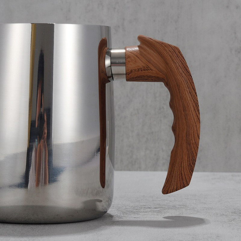 Rozsdamentes acél tejhabosító kancsó indukcióhoz 600 900 ml Kancsó Eszpresszó Kávékancsó Barista Craft Coffee Latte
