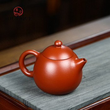 180 мл класически чайник от лилава глина Yixing Сурова руда Dahongpao Beauty чайник Zisha Dragon Egg Чайник Китайски комплекти за чай Аксесоари
