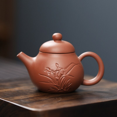 1 DB Lila agyag ujjú teáskanna tea kisállat kis zsebes teáskészlet Díszek Teakiegészítők Boutique Zishi edény tea asztaldísz