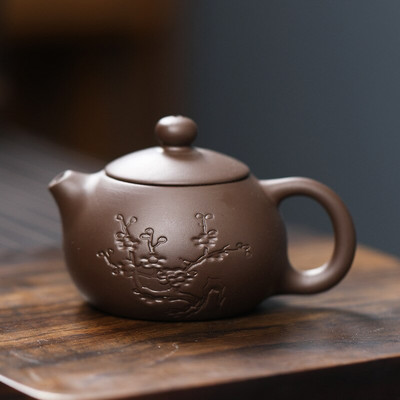 1 DB Lila agyag ujjú teáskanna tea kisállat kis zsebes teáskészlet Díszek Teakiegészítők Boutique Zishi edény tea asztaldísz