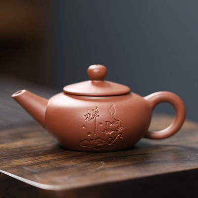 1 DB Lila agyag ujjú teáskanna tea kisállat kis zsebes teáskészlet Díszek Teakiegészítők Boutique Zishi edény tea asztaldísz
