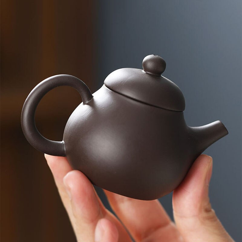 1 DB Lila agyag ujjú teáskanna tea kisállat kis zsebes teáskészlet Díszek Teakiegészítők Boutique Zishi edény tea asztaldísz