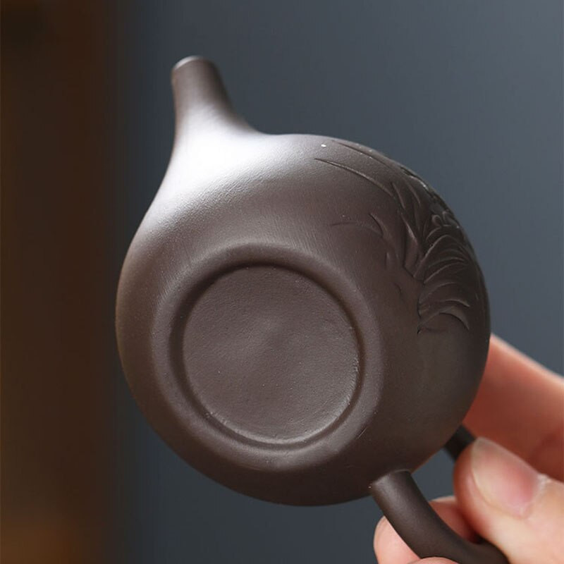 1 DB Lila agyag ujjú teáskanna tea kisállat kis zsebes teáskészlet Díszek Teakiegészítők Boutique Zishi edény tea asztaldísz