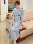 Cămașă de noapte de damă cu nasturi pentru mamele care alăptează