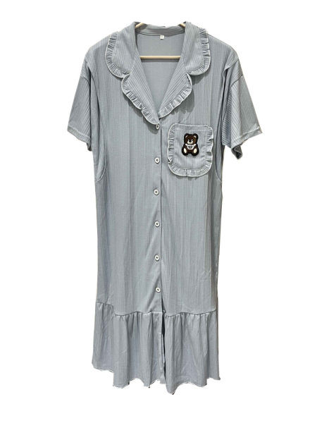 Cămașă de noapte de damă cu nasturi pentru mamele care alăptează