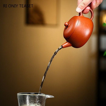 200 мл известен лилав глинен чайник Yixing Автентичен ръчно изработен чайник Сурова руда Чайник за красота Китайски сервиз за чай Zisha Персонализирани подаръци