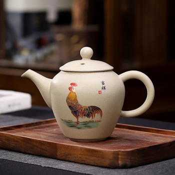 170 мл ретро сурова керамика керамичен чайник пиле изкуство чайник с цедки китайски кунг-фу пуер чайник гърне декорация на дома