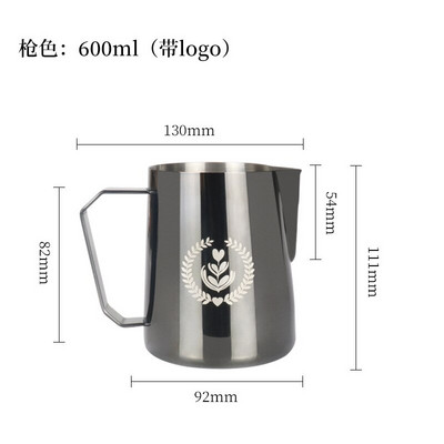 2022 450 ml 600 ml 304 rozsdamentes acél Latte Art kávétartozékok Petcher eszpresszó habosító Barista tejkanna habosító