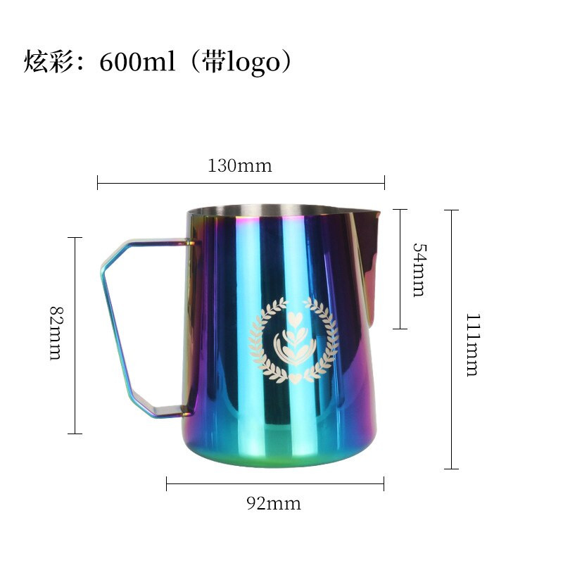 2022 450 ml 600 ml 304 rozsdamentes acél Latte Art kávétartozékok Petcher eszpresszó habosító Barista tejkanna habosító