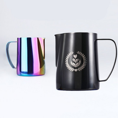 350 ml 600 ml буркани от неръждаема стомана лате арт аксесоари за кафе машина petcher еспресо пенообразувател бариста кана за мляко пенообразувател