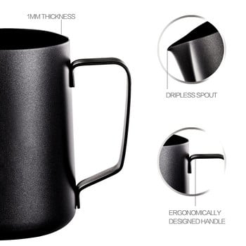 Milk Frothing Pitcher Milk Foam Pot Αντικολλητικό Coffee Pull Flower Pot New Milk Foam Pot Μηχανή καφέ Αντιστοίχιση φλιτζάνι αφρού γάλακτος