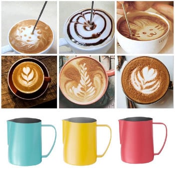 ΝΕΟ Coffee Latte Milk Frothing Cang Milk Frother Pitcher από ανοξείδωτο ατσάλι Κανάτα Espresso Barista Pitcher Milk Pot Coffee Pot