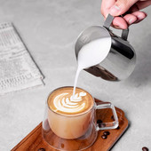 350/600 ml-es kávéhabosító tejhabos kancsó Rozsdamentes acél eszpresszó kávé Barista Art tejkrémes csésze cappuccino kancsó