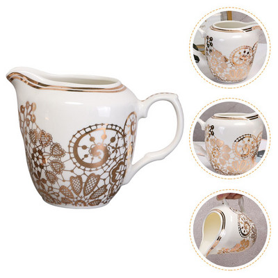 Kerámia kancsó kis tejszínes kancsó Porcelán kancsók Kávékrém kancsó fogantyúval kávétea lekváros szószhoz