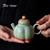 Új 125 ml-es Retro Celadon Gradient Pumpkin Pot Exquisite Household Teáskanna Literati Sketch Pot Play Pot Tea Club Kung Fu teáskészlet