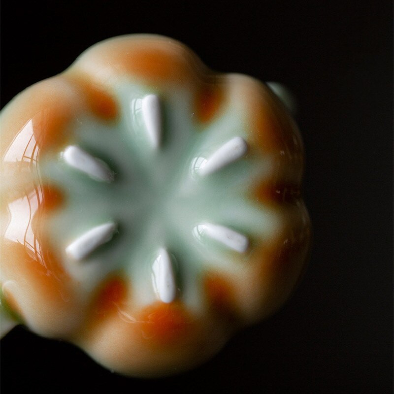 Új 125 ml-es Retro Celadon Gradient Pumpkin Pot Exquisite Household Teáskanna Literati Sketch Pot Play Pot Tea Club Kung Fu teáskészlet