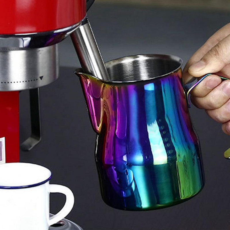 350 ml-es tejhabosító csésze csúszásmentes, rozsdamentes acél pontosságú eszpresszó tejgőzölő kancsó Cappuccino csészék Latte pot kávésbögre