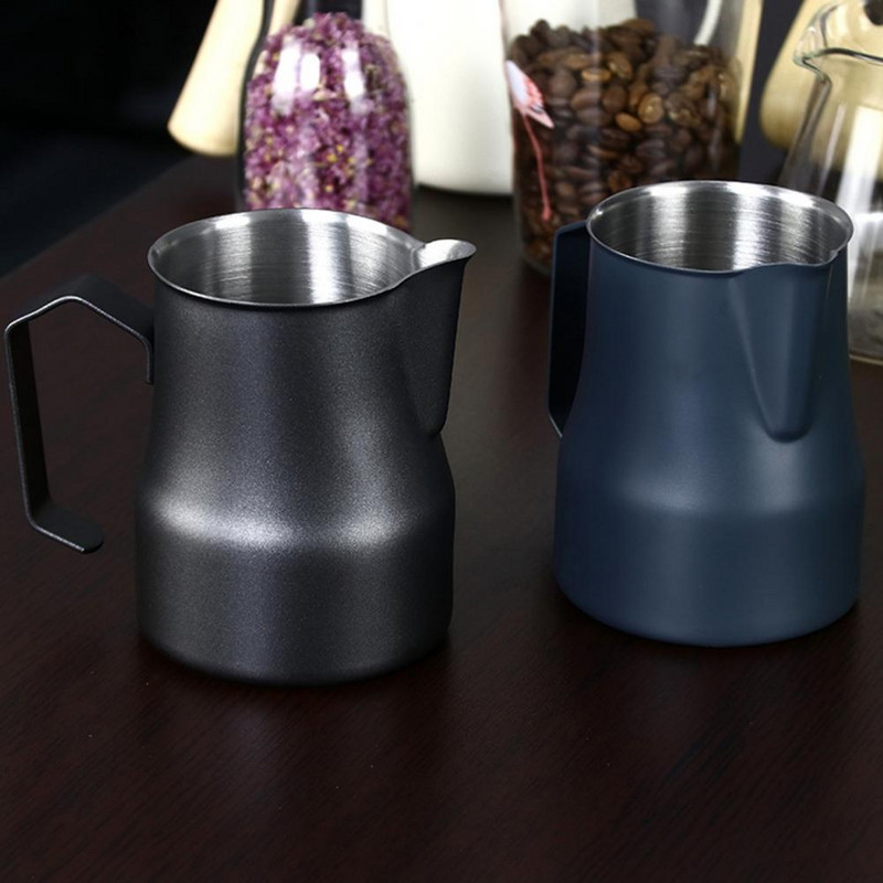350 ml-es tejhabosító csésze csúszásmentes, rozsdamentes acél pontosságú eszpresszó tejgőzölő kancsó Cappuccino csészék Latte pot kávésbögre