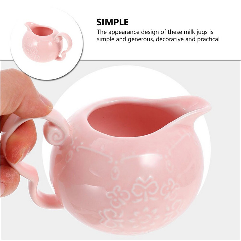Kancsókrémes kerámia adagoló szósz csésze kancsó kávészirup habosító mini adag porcelán kis habzó mártás csészék