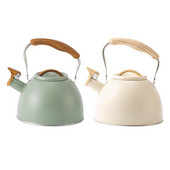 Свистящ чайник Чайник за пикник Туристически чайник Звучащ чайник с дървена дръжка Прибори за хранене Чайник за кухня Вряща вода