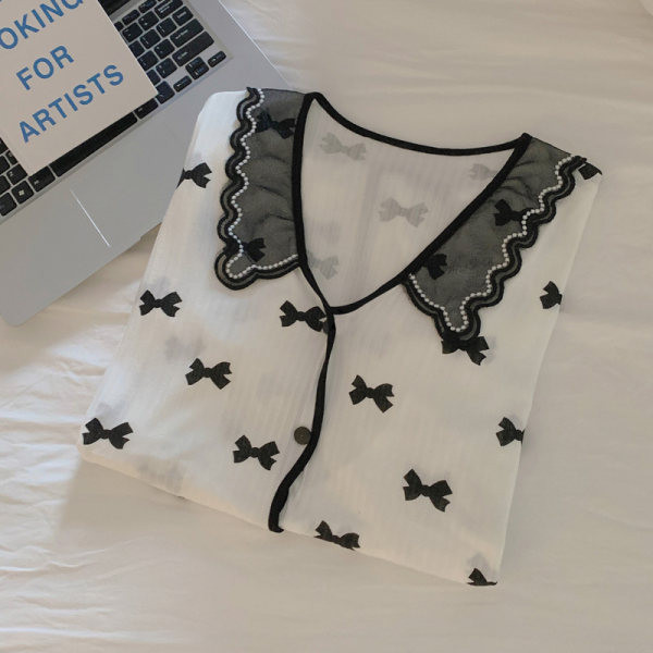 Mornea female Modal cotton cotton summer pregnant women's postpartum breastfeeding moon child clothes thin dress, cardigan feed pajamas