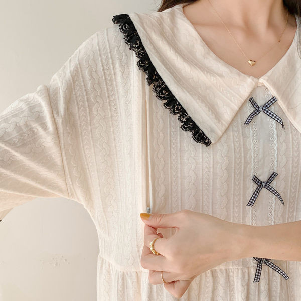 Ženska spavaćica sa 3/4 rukavima za dojilje