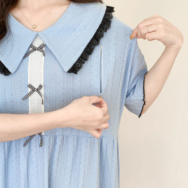 Ženska spavaćica sa 3/4 rukavima za dojilje