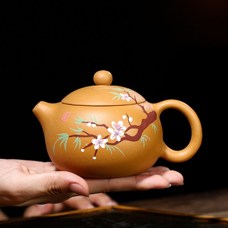 260 ml Autentiškas Yixing Purple Clay Xishi arbatinukas rankų darbo rutulinis filtras grožio puodas Kinijos Zisha arbatos virimo aparatas arbatos reikmenys