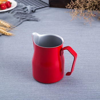 Stainless Steel Milk Frothing Pitcher - Espresso Steaming Milk Frothing Cup Perfect for Latte Art