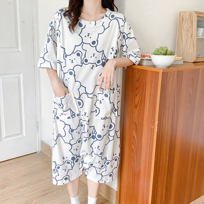 Нов модел дамска пижама с къс ръкав за кърмачки