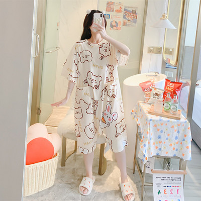 Нов модел дамска пижама с къс ръкав за кърмачки