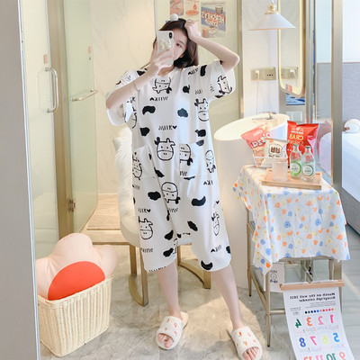 Нов модел дамска пижама с къс ръкав за кърмачки