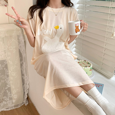 Нов модел дамска пижама с къс ръкав за кърмачки