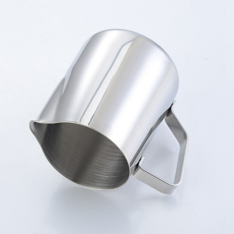 Rozsdamentes acél kávékancsó tejhabosító kancsó hőmérővel - Készítsen tökéletes habot a Cappuccino kávéhoz 350 ml 550 ml