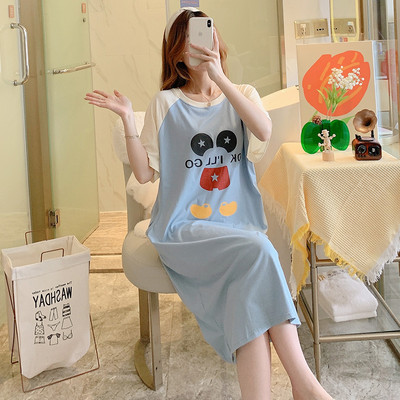 Camasa de noapte dama model nou cu maneca scurta pentru mamicile care alapteaza