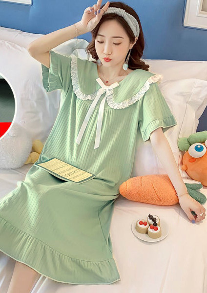 Нов модел дамска нощница с къс ръкав за кърмачки