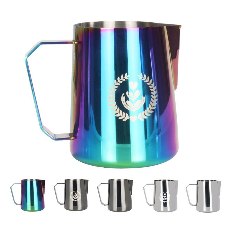 Rozsdamentes acél habosító kávékancsó húzó virágpohár Cappuccino tejeskanna eszpresszó csészék Latte Art tejhabosító habosító kancsó