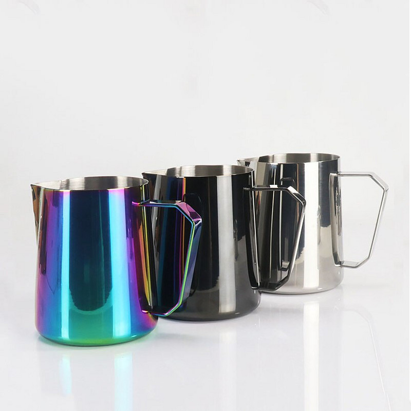 Rozsdamentes acél habosító kávékancsó húzó virágpohár Cappuccino tejeskanna eszpresszó csészék Latte Art tejhabosító habosító kancsó