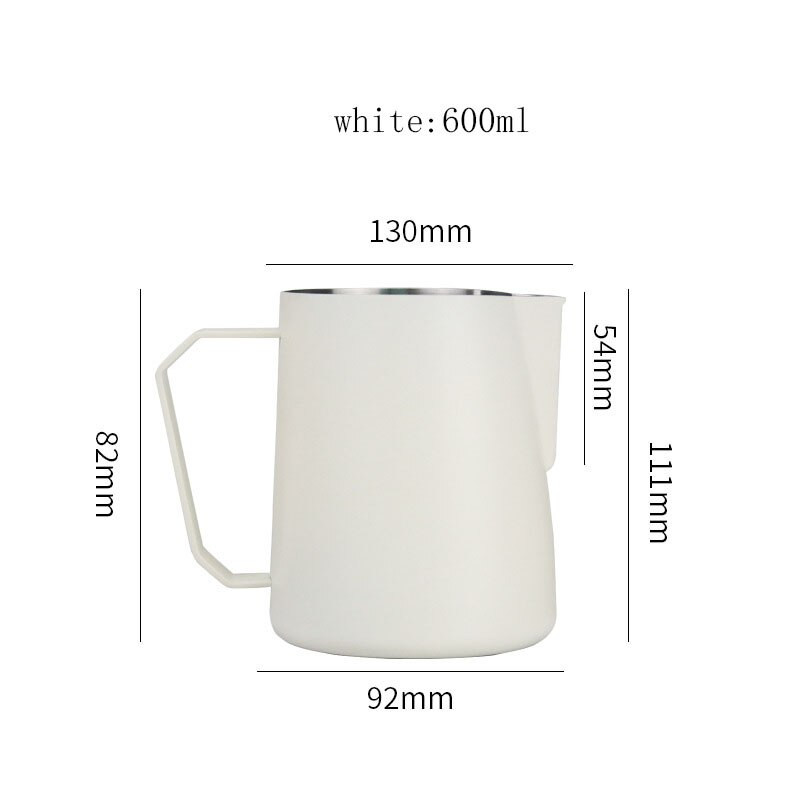 Rozsdamentes acél habosító kávékancsó húzó virágpohár Cappuccino tejeskanna eszpresszó csészék Latte Art tejhabosító habosító kancsó