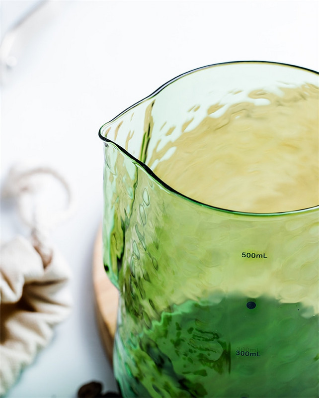 Urcică pentru spumare de lapte din sticlă borosilicată, 20 oz/600 ml Cafea espresso Barista Latte Cappuccino Cupă cu cremă de lapte.