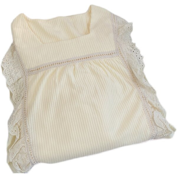 Дамска нощница с дълъг ръкав за кърмачки