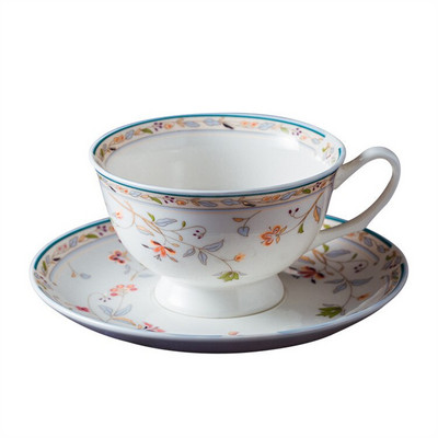 Set de ceai de cafea și farfurii din ceramică englezească Set de ceai de după-amiază în stil european Ceai de ceai roșu de uz casnic simplu, creativ, din ceramică